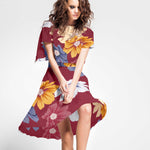Spandex Floral Bourdeaux - Ribes y Casals