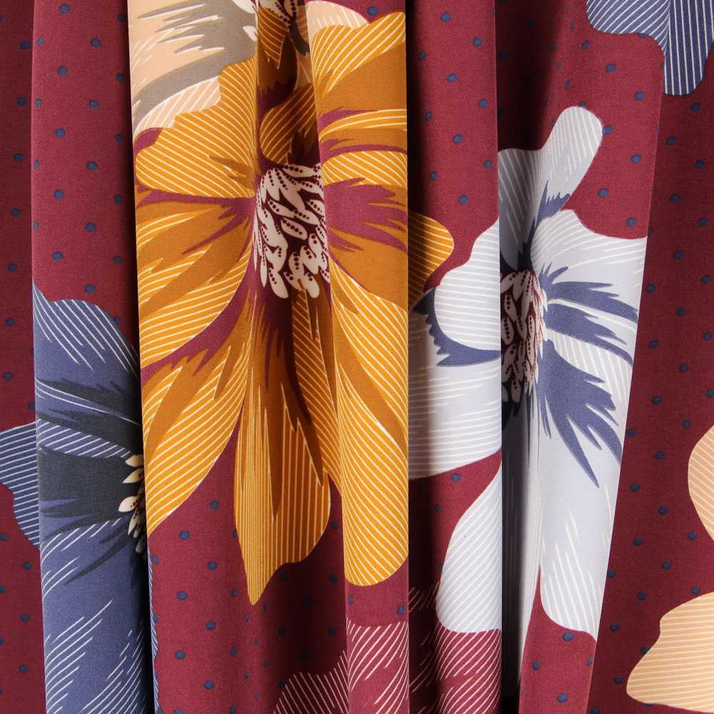 Spandex Floral Bourdeaux - Ribes y Casals