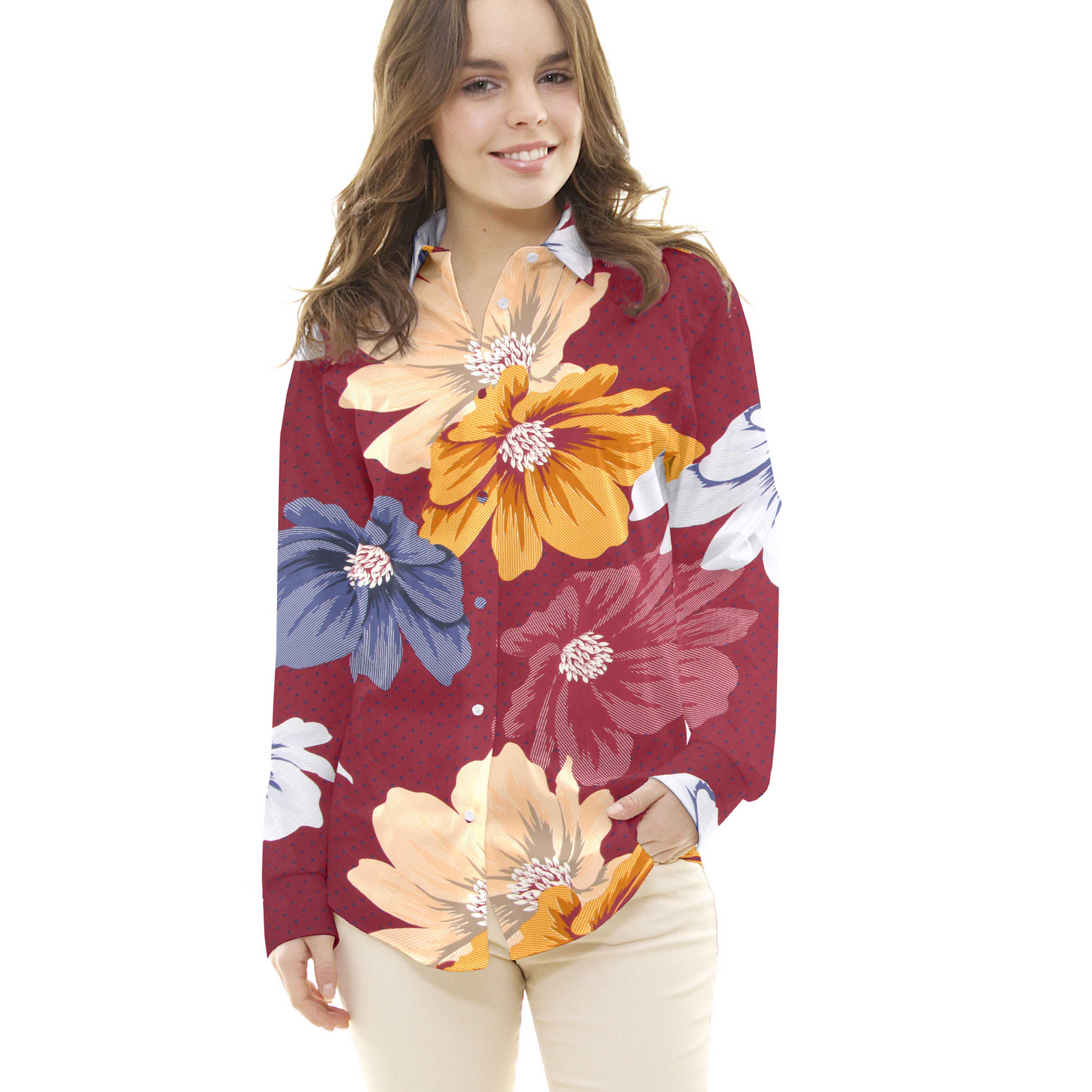 Spandex Floral Bourdeaux - Ribes y Casals