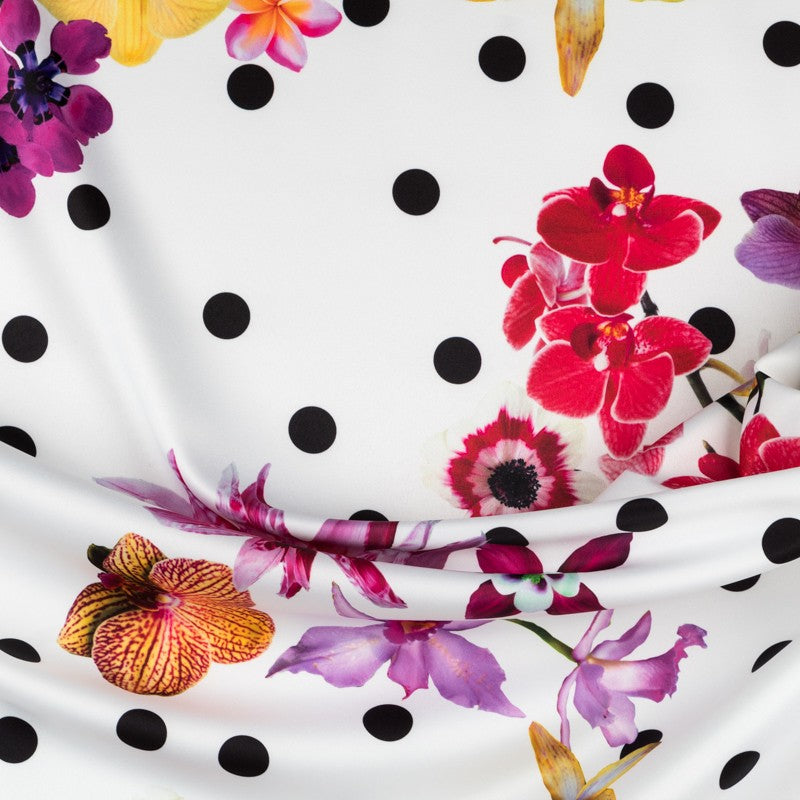 Stretch Flamenca Fuchsia Polka Dots - Ribes y Casals