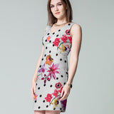 Stretch Flamenca Fuchsia Polka Dots - Ribes y Casals