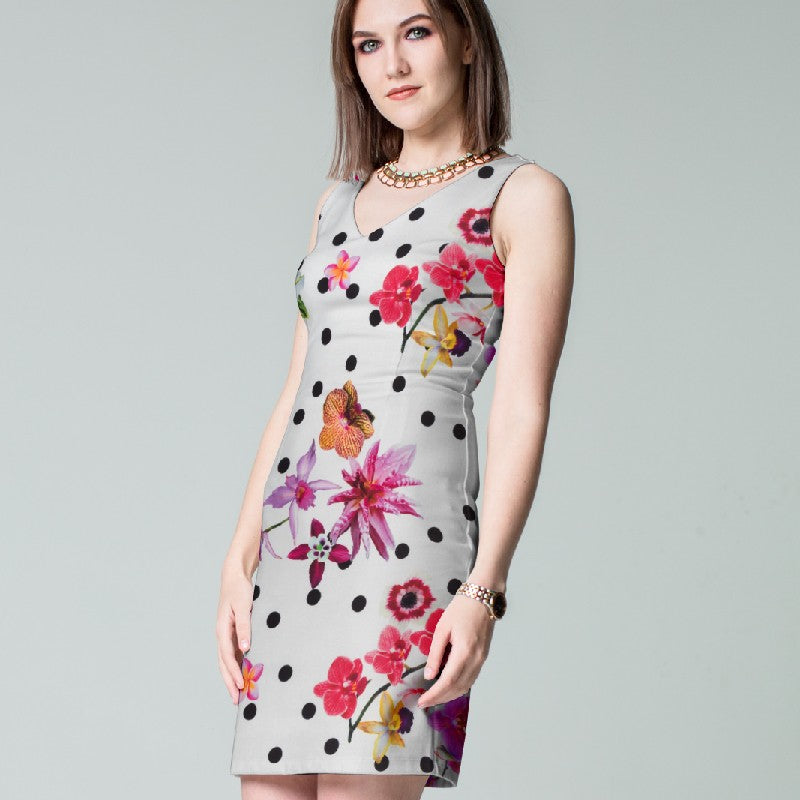 Stretch Flamenca Fuchsia Polka Dots - Ribes y Casals
