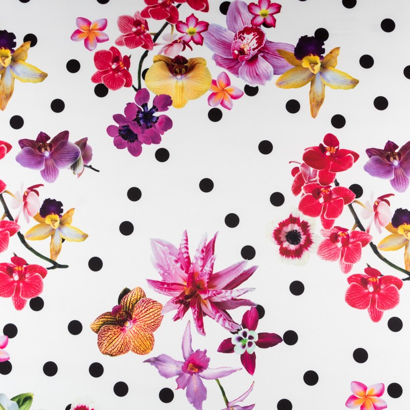 Stretch Flamenca Fuchsia Polka Dots - Ribes y Casals