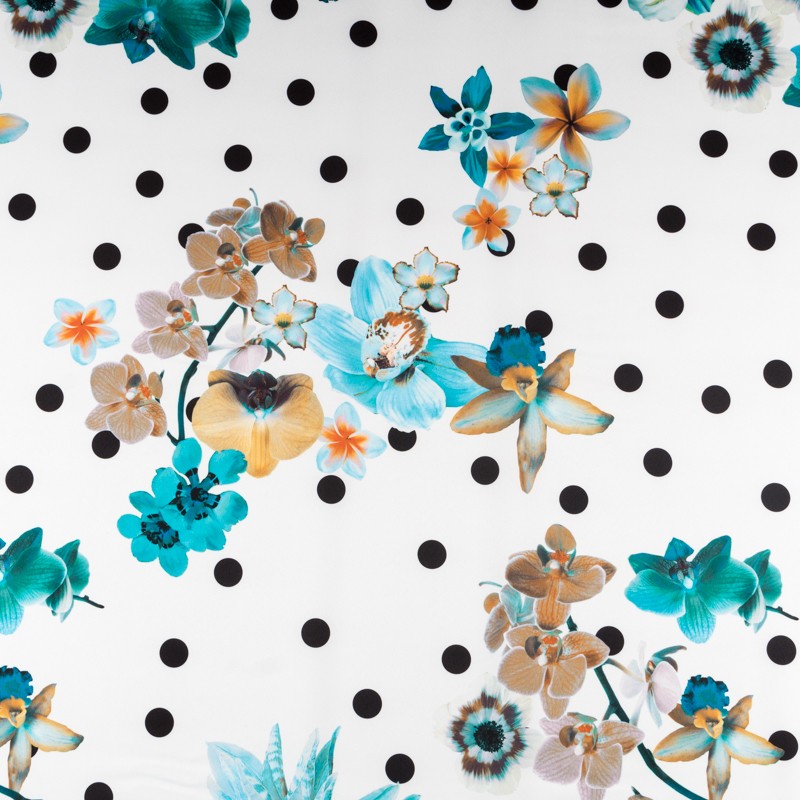 Flamenco Stretch Flamenco Polka Dots Türkis - Ribes y Casals