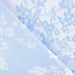 Taft Jacquard Blumen Blau - Ribes y Casals