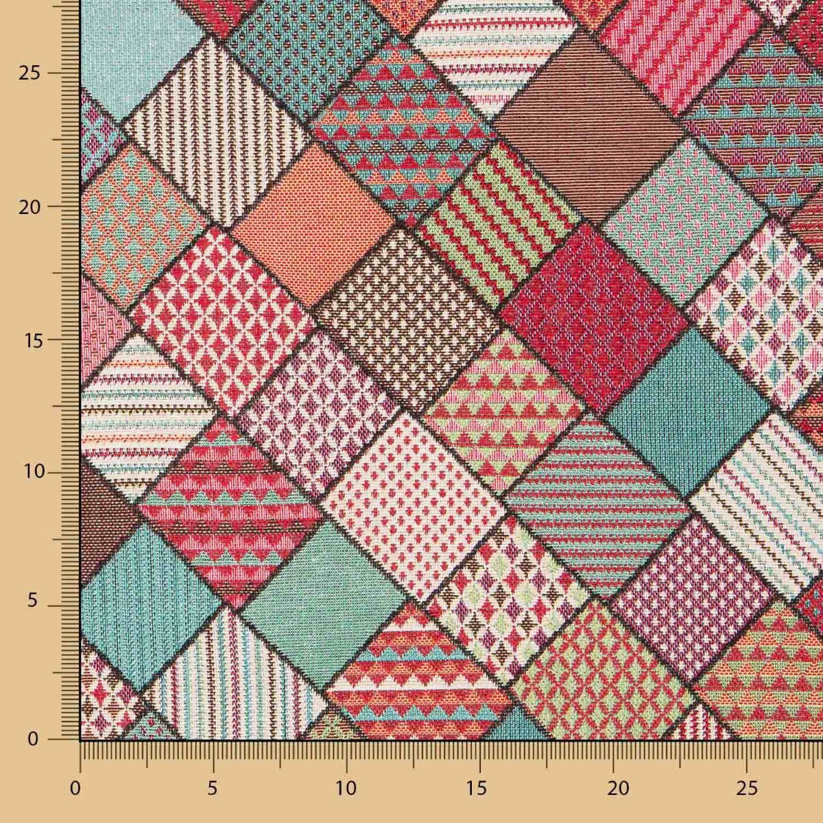 Patchwork Jacquard Wandteppich - Ribes y Casals