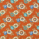 Gobelin Jacquard Floral Hell Orange - Ribes y Casals