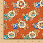 Gobelin Jacquard Floral Hell Orange - Ribes y Casals