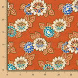 Gobelin Jacquard Floral Hell Orange - Ribes y Casals