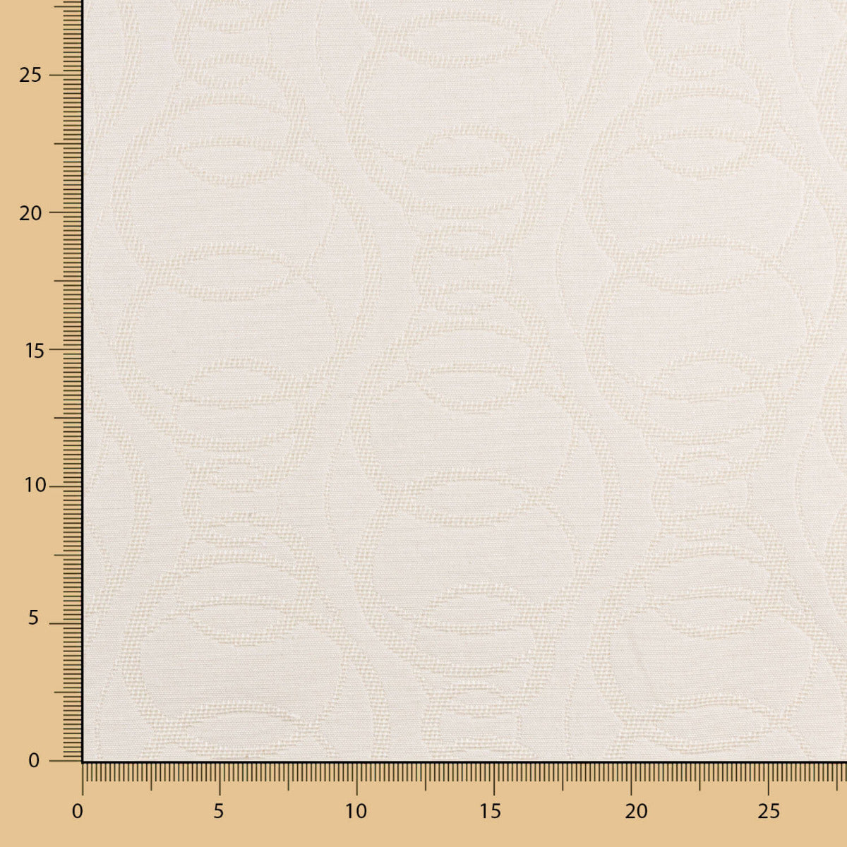 Jacquard-Wandteppich Kreise Ecru - Ribes y Casals