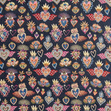 Polsterung Jacquard Fantasy Mitternachtsblau - Ribes y Casals