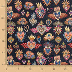 Polsterung Jacquard Fantasy Mitternachtsblau - Ribes y Casals