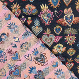 Polsterung Jacquard Fantasy Mitternachtsblau - Ribes y Casals
