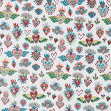 Polsterung Jacquard Fantasy Weiß - Ribes y Casals