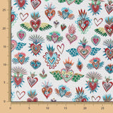 Polsterung Jacquard Fantasy Weiß - Ribes y Casals
