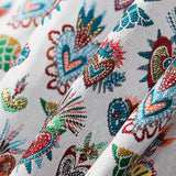 Polsterung Jacquard Fantasy Weiß - Ribes y Casals