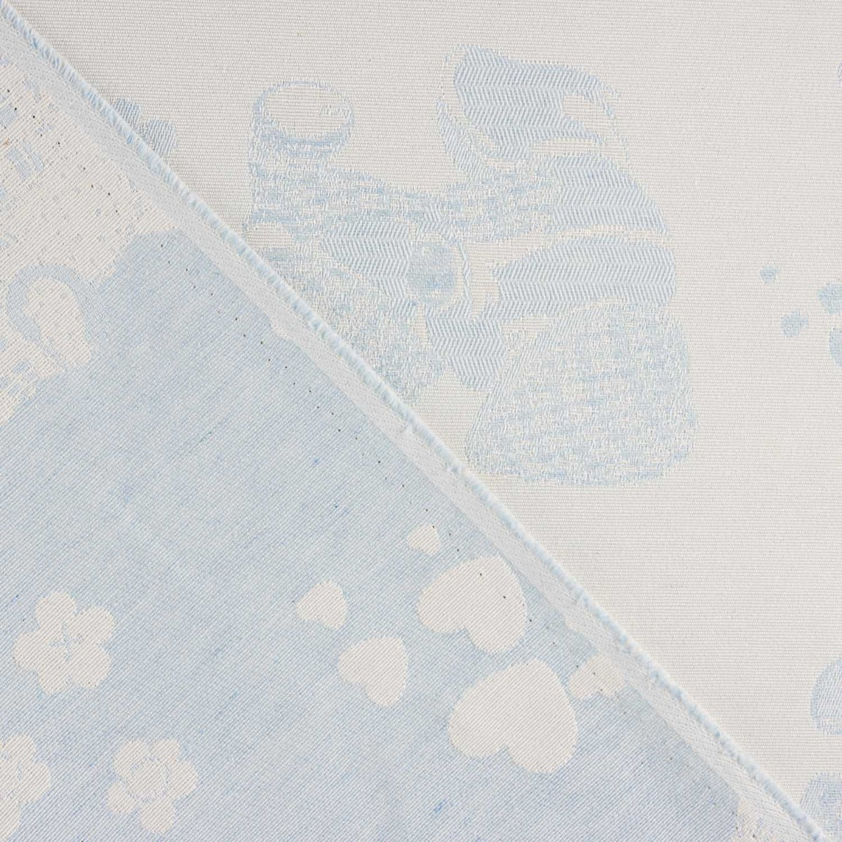 Kinder Jacquard-Polsterung Hellblau-Weiß - Ribes y Casals