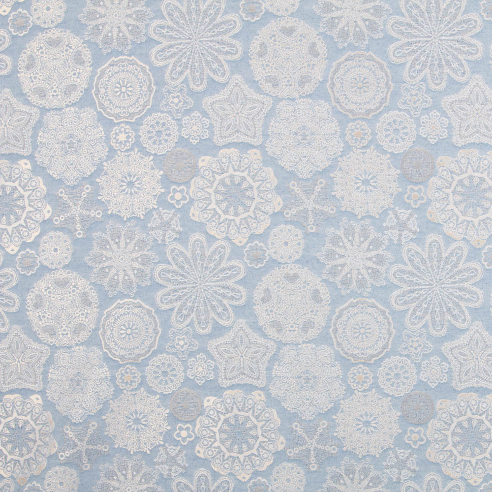 Wandteppich Jacquard Mandala Blau Denim - Ribes y Casals