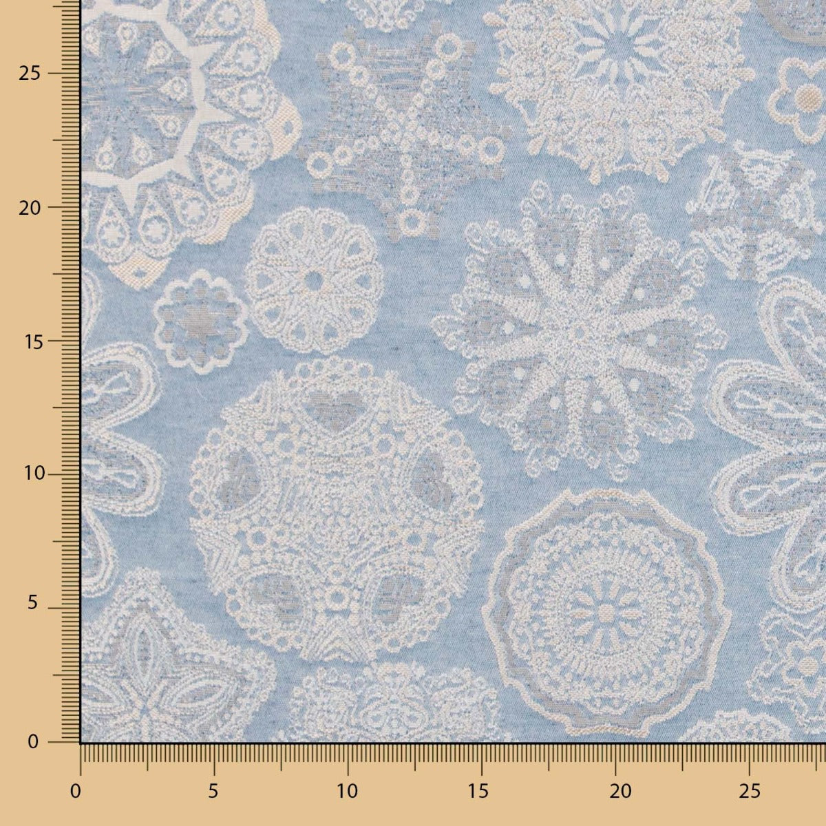 Wandteppich Jacquard Mandala Blau Denim - Ribes y Casals