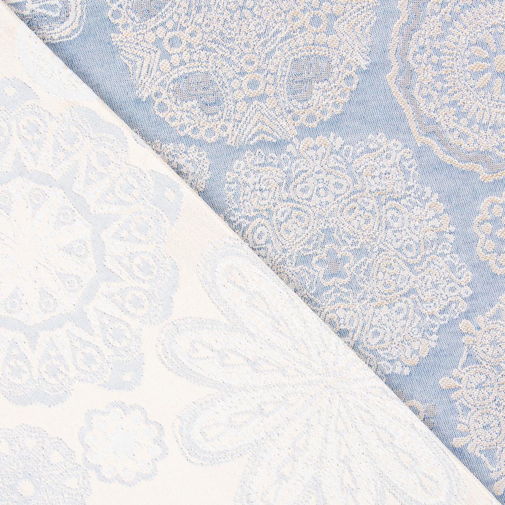 Wandteppich Jacquard Mandala Blau Denim - Ribes y Casals