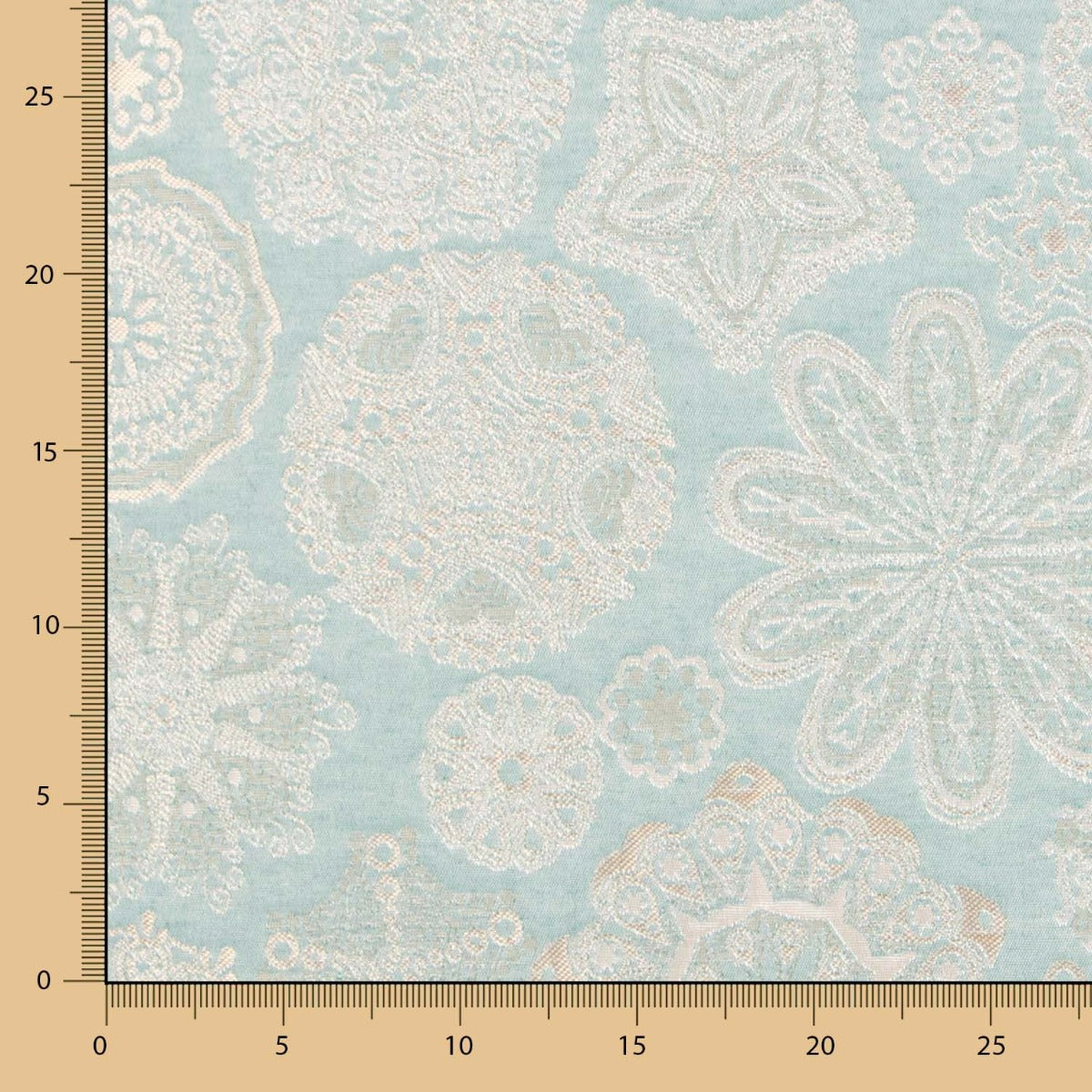 Jacquard-Wandteppich Mandala Mintgrün - Ribes y Casals