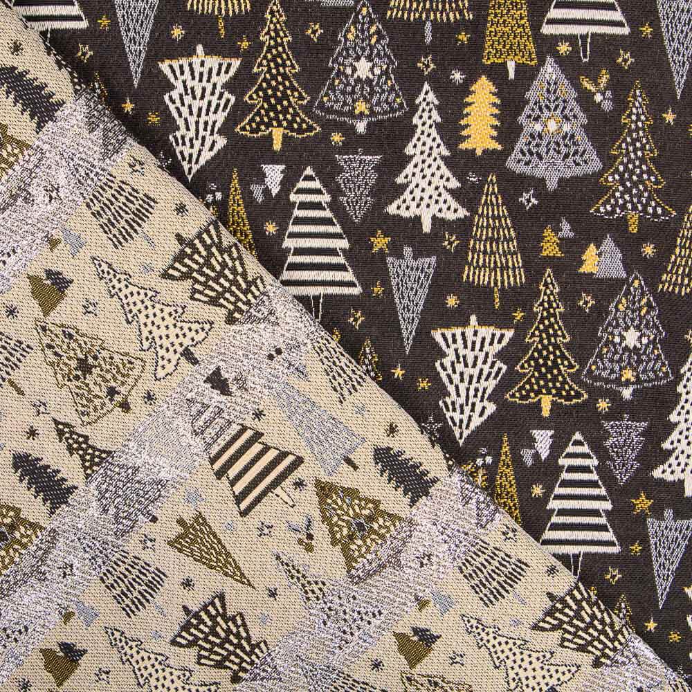 Jacquard Wandteppich Weihnachten Schwarz - Ribes y Casals
