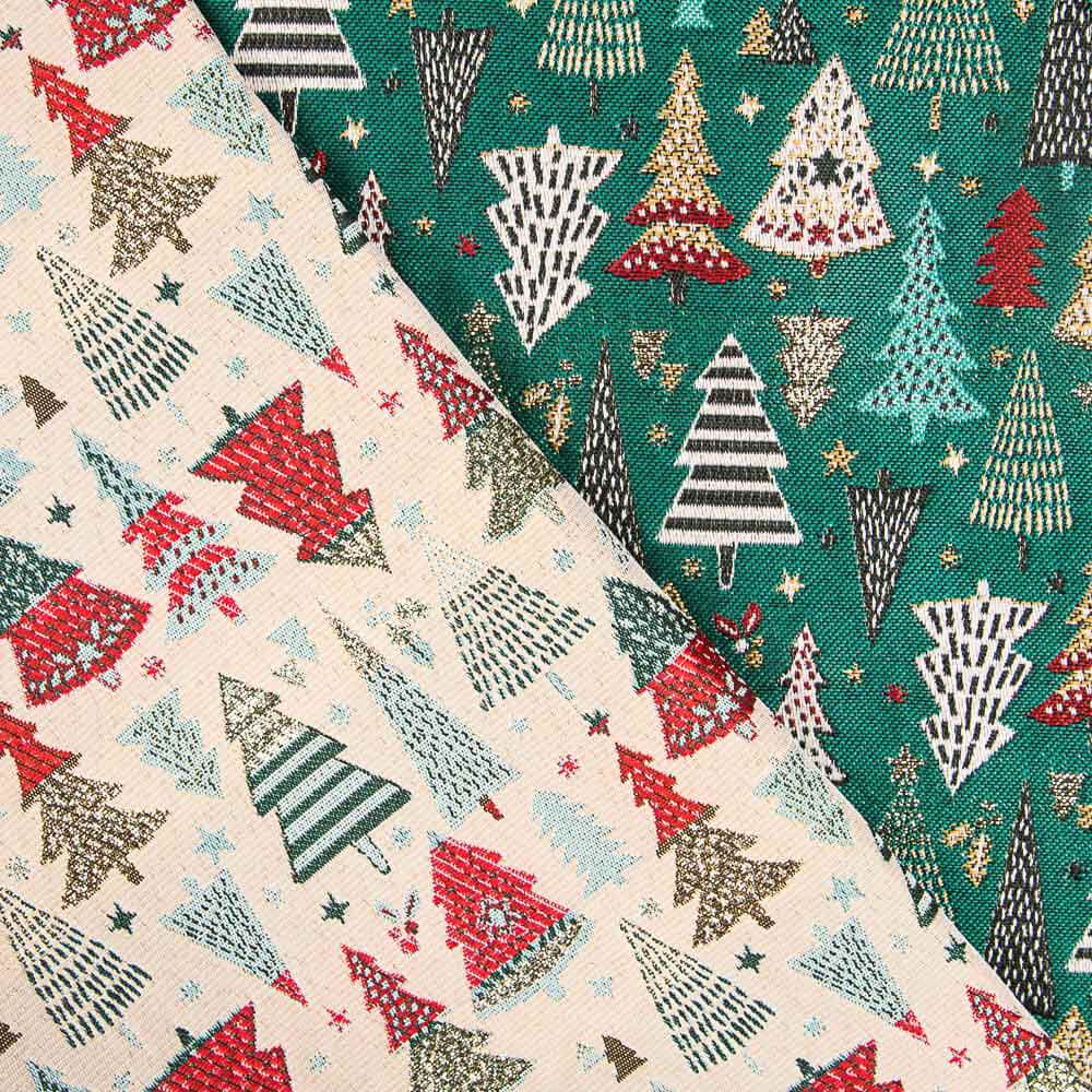 Wandteppich Jacquard Weihnachten Grün - Ribes y Casals