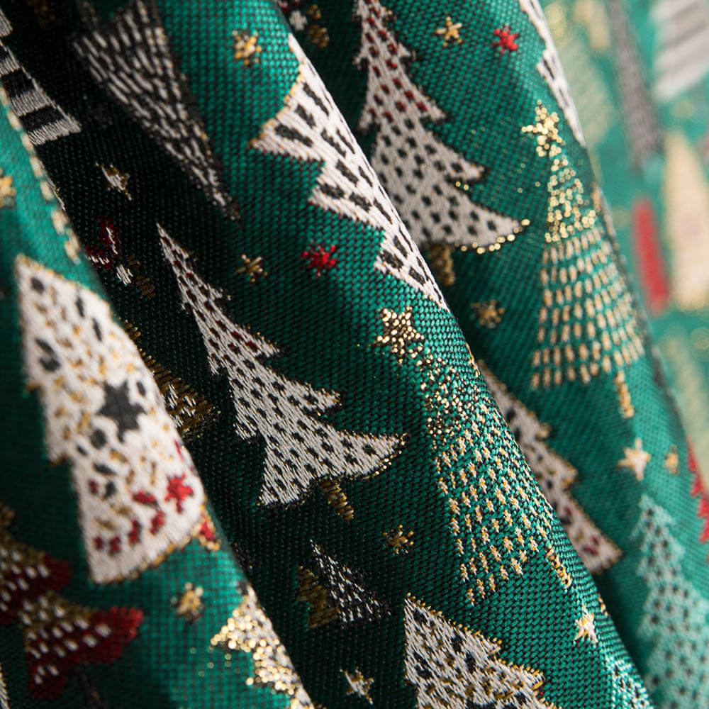 Wandteppich Jacquard Weihnachten Grün - Ribes y Casals