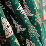 Wandteppich Jacquard Weihnachten Grün - Ribes y Casals