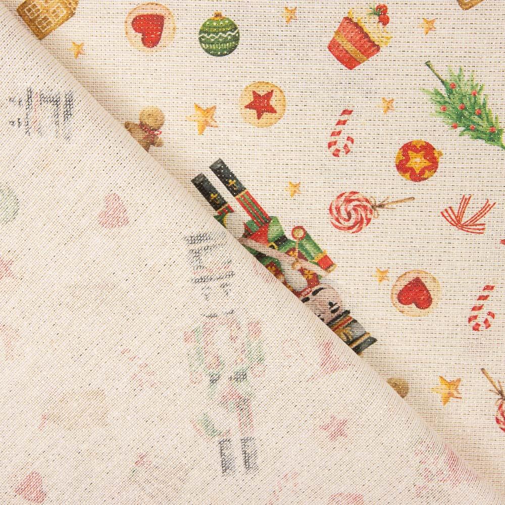 Nussknacker Weihnachten Lurex-Leinwand - Ribes y Casals