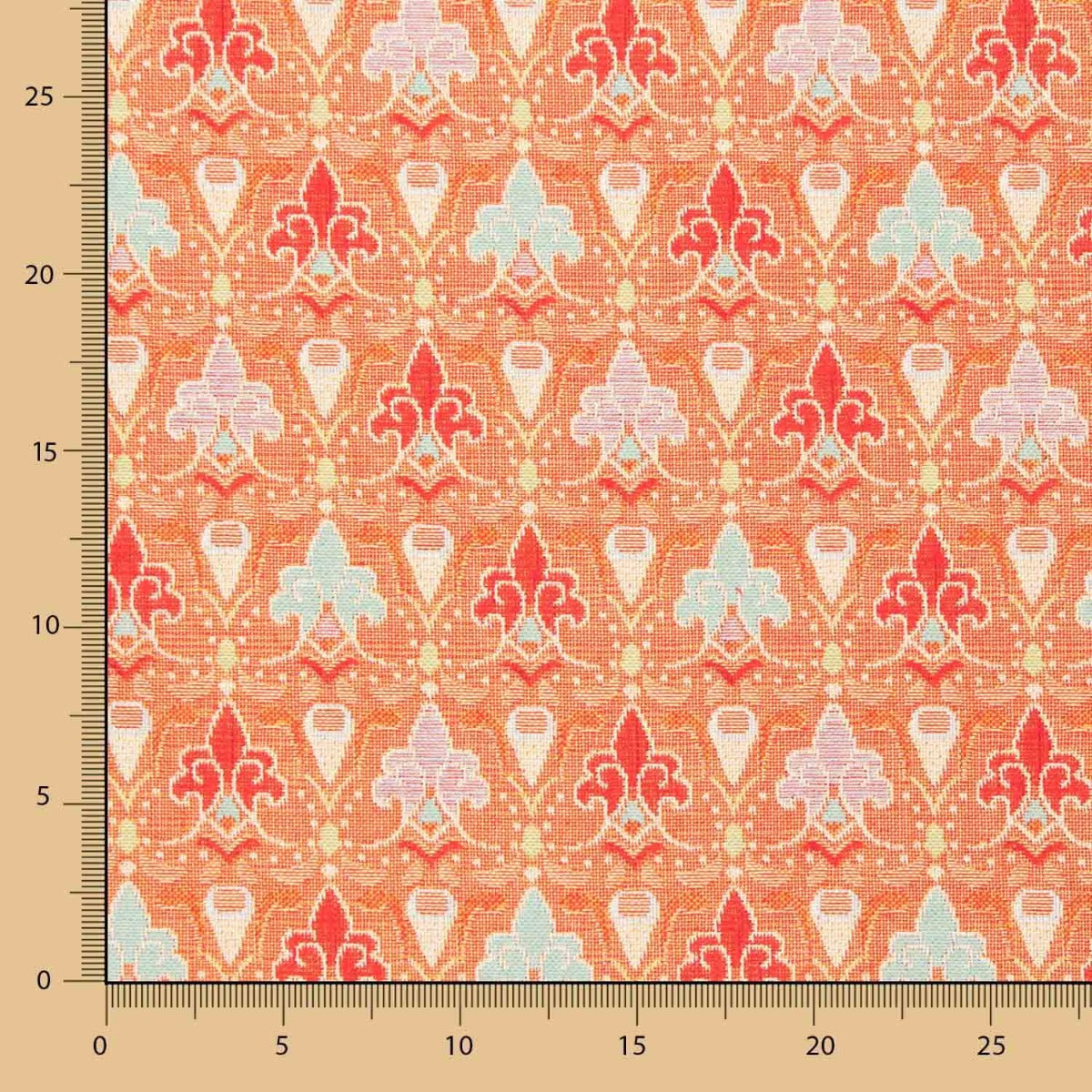 Jacquard-Gobelin-Medaillen Orange - Ribes y Casals