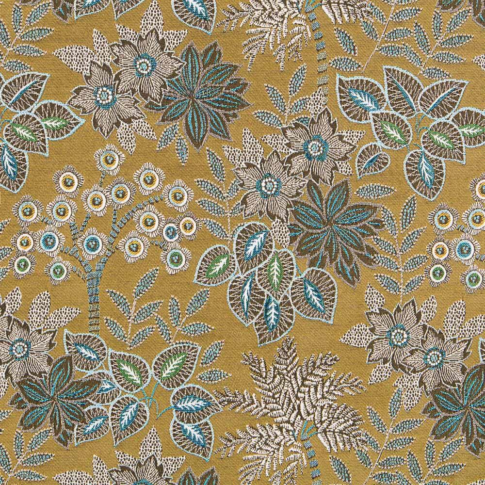 Polsterung Jacquard Floral Olive Glänzend - Ribes y Casals