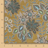 Polsterung Jacquard Floral Olive Glänzend - Ribes y Casals