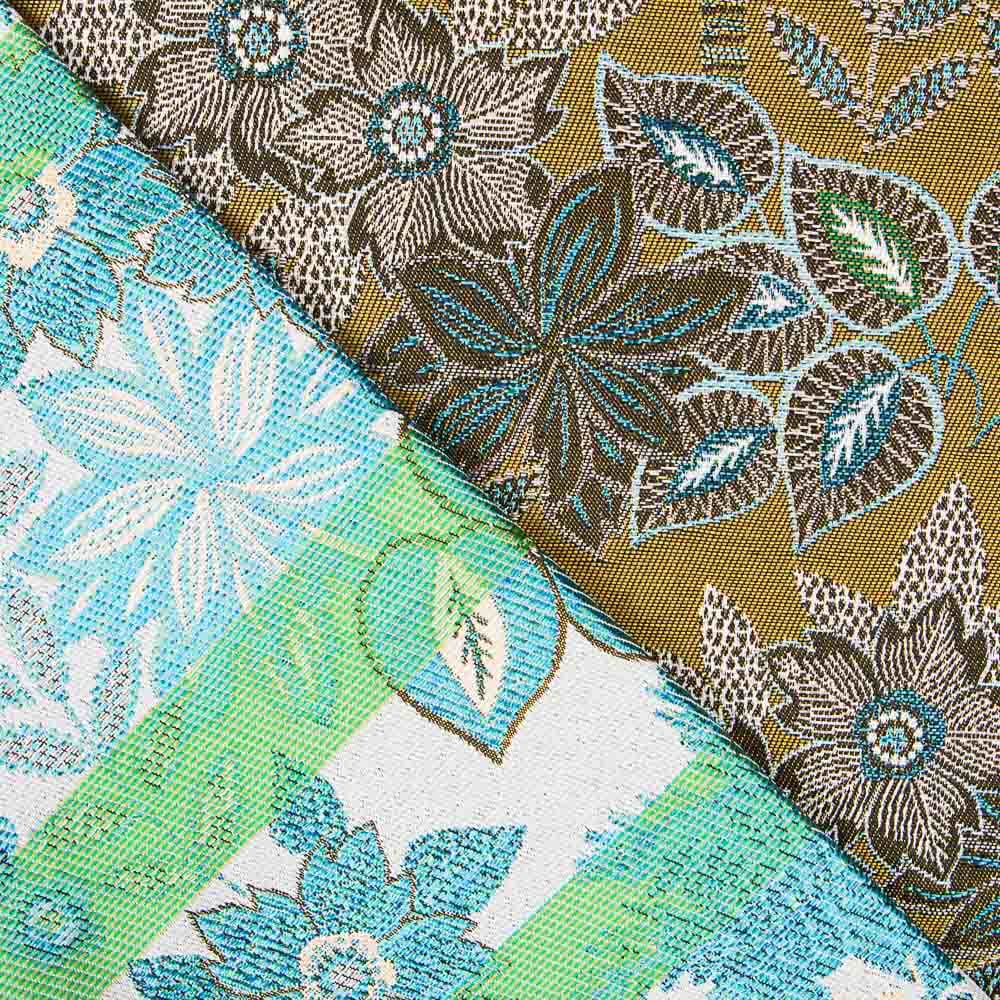 Polsterung Jacquard Floral Olive Glänzend - Ribes y Casals