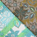 Polsterung Jacquard Floral Olive Glänzend - Ribes y Casals