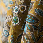 Polsterung Jacquard Floral Olive Glänzend - Ribes y Casals