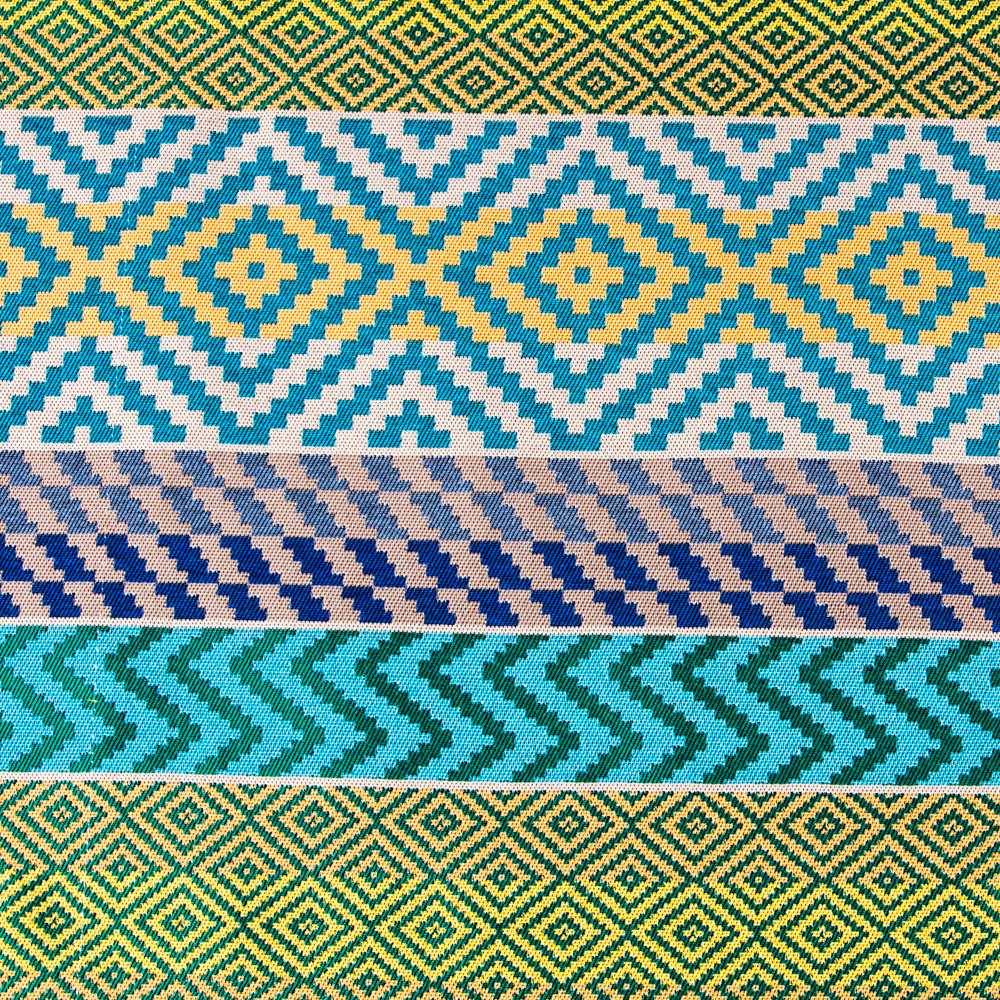 Grüner Jacquard-Bayadera-Polsterbezug - Ribes y Casals