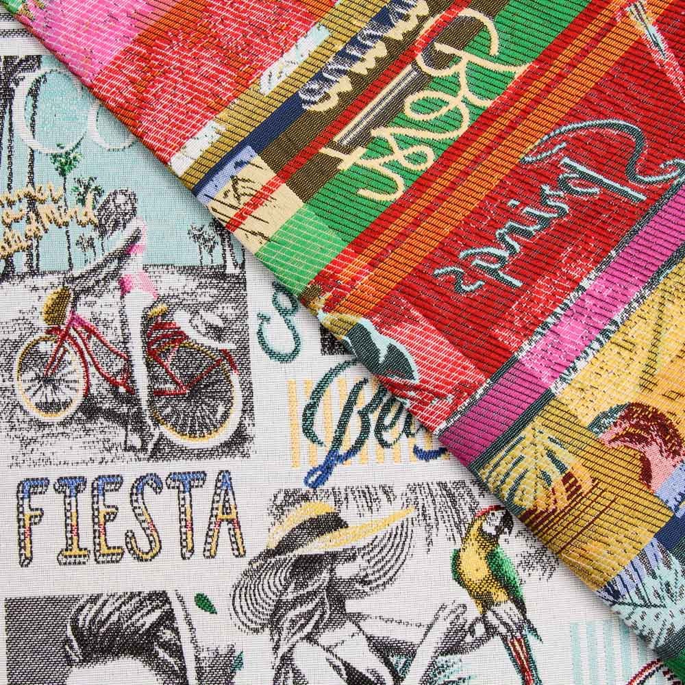 California Jacquard-Polsterung Ecru - Ribes y Casals