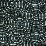 Grüner kreisförmiger Jacquard-Wandteppich - Ribes y Casals