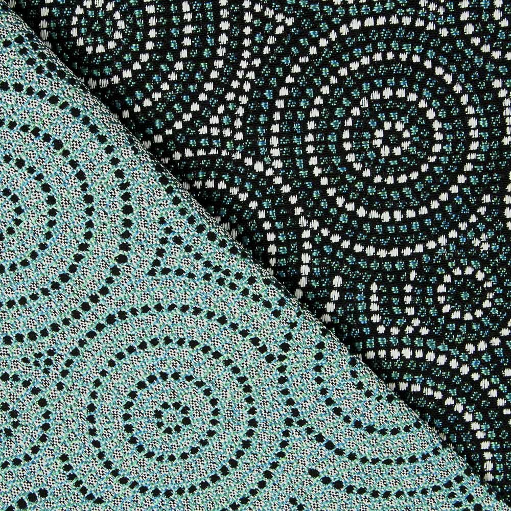 Grüner kreisförmiger Jacquard-Wandteppich - Ribes y Casals
