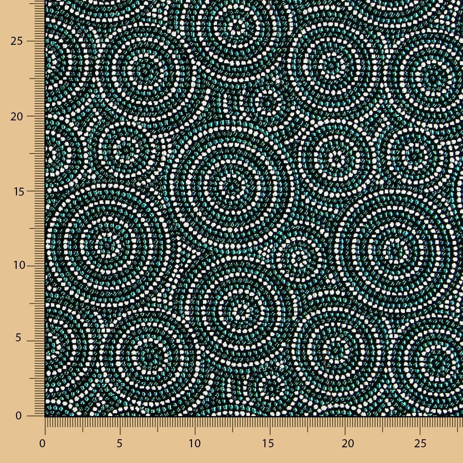 Grüner kreisförmiger Jacquard-Wandteppich - Ribes y Casals