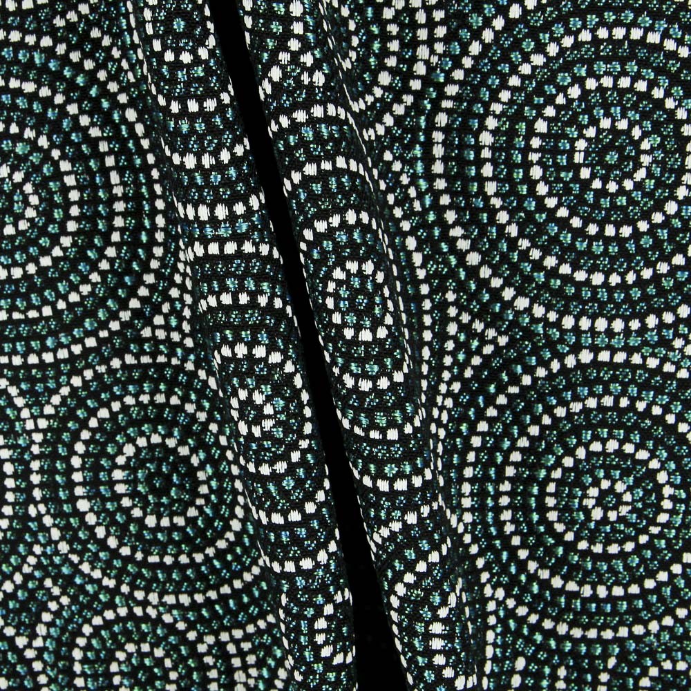 Grüner kreisförmiger Jacquard-Wandteppich - Ribes y Casals