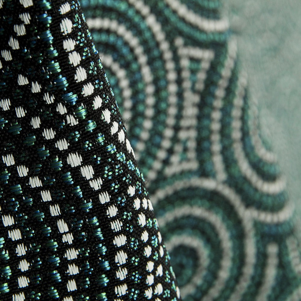 Grüner kreisförmiger Jacquard-Wandteppich - Ribes y Casals