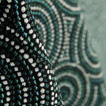Grüner kreisförmiger Jacquard-Wandteppich - Ribes y Casals