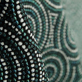 Grüner kreisförmiger Jacquard-Wandteppich - Ribes y Casals