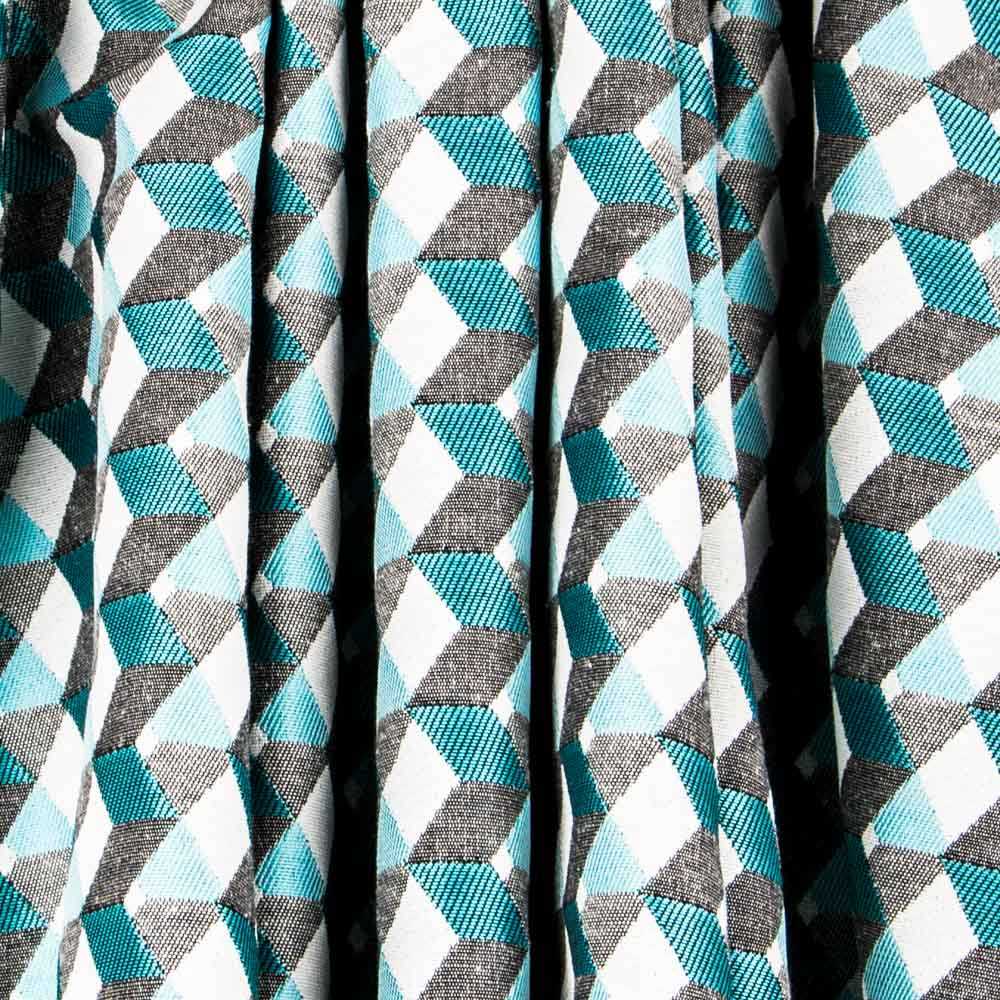 Grüne Würfel Jacquard-Wandteppiche - Ribes y Casals