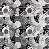 Polstermöbel Jacquard Japan Schwarz - Ribes y Casals
