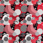 Polstermöbel Jacquard Japan Rot - Ribes y Casals