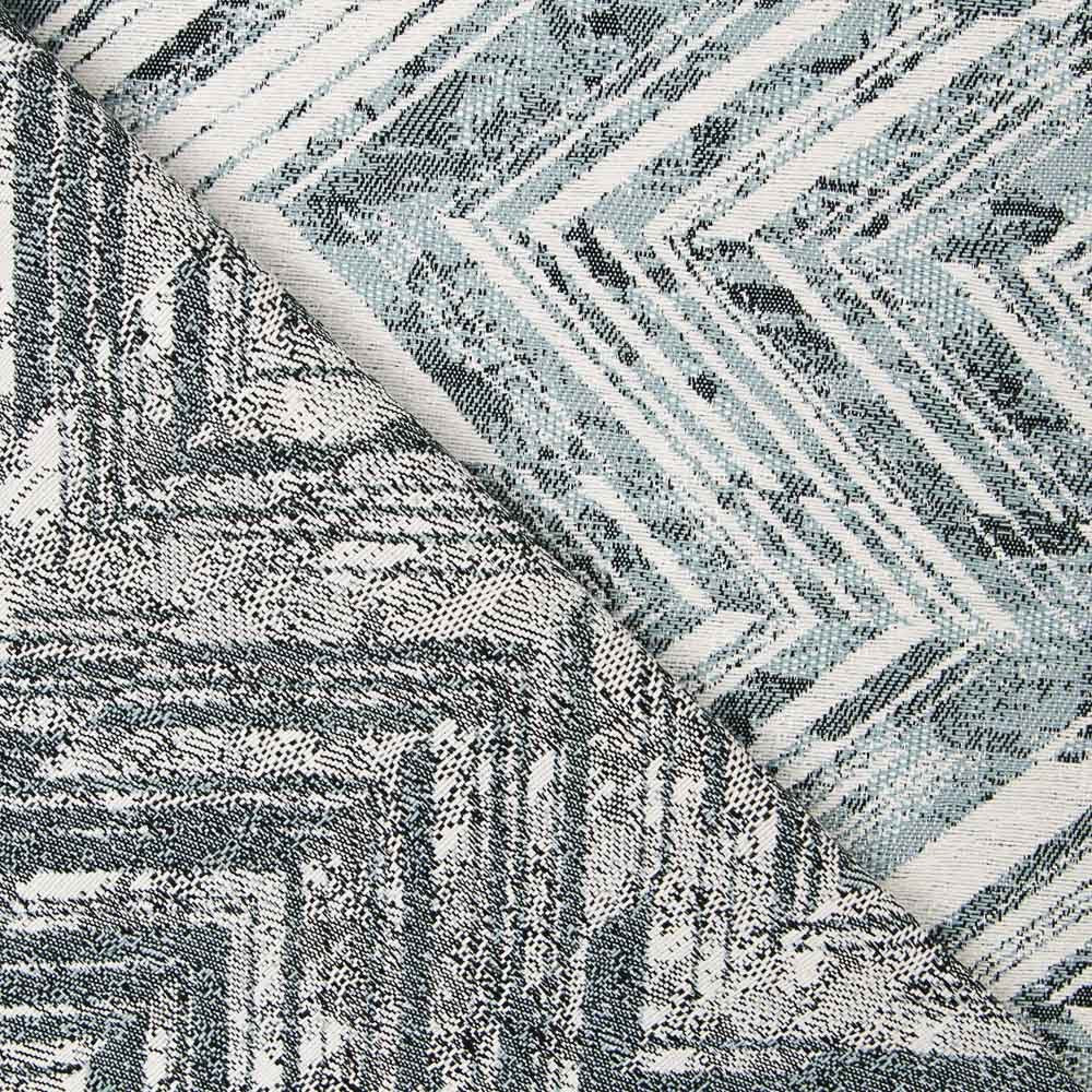 Polsterung Jacquard Zickzack Blau - Ribes y Casals