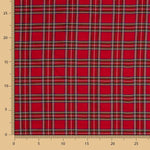 Taft Polyester Schottenkaro Rot - Ribes y Casals